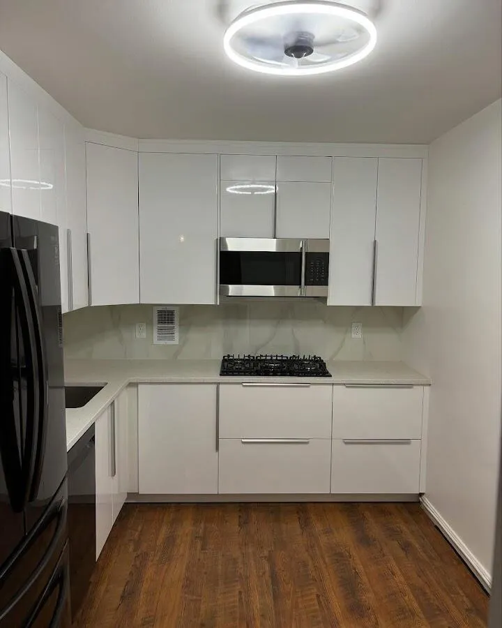 Renovated kitchen with quartz countertops in Holmdel